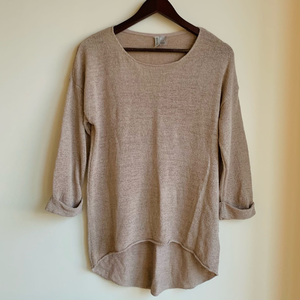 Loose knit sweater tunic